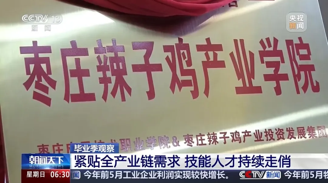 央视聚焦！我校产教融合、实习实训、就业服务工作！